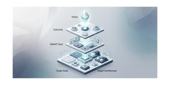 企業架構實務(六):從願景推導 SMART Goal、Target State、目標架構與差距分析方法
